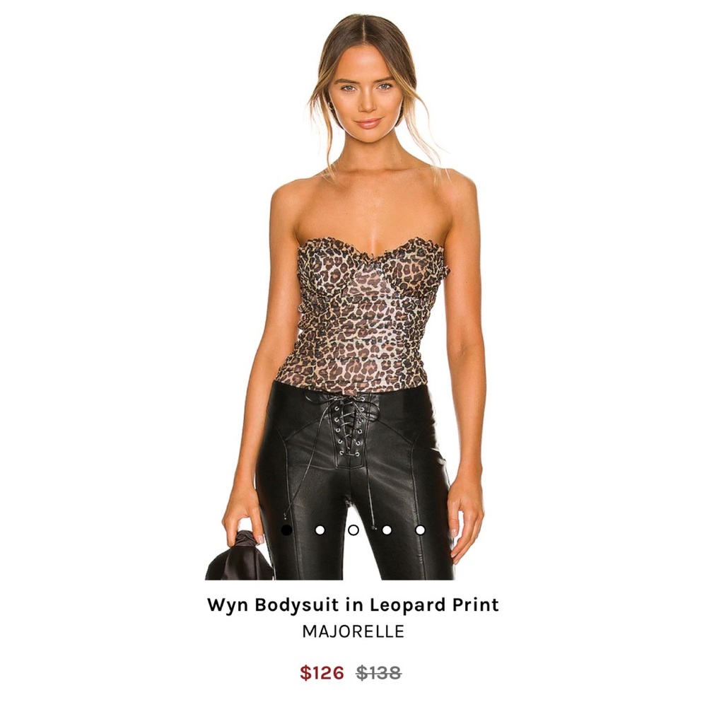 Majorelle Wyn Bodysuit in Leopard Print
MAJORELLE - Revolve
